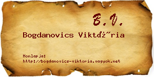 Bogdanovics Viktória névjegykártya