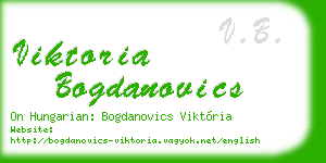 viktoria bogdanovics business card